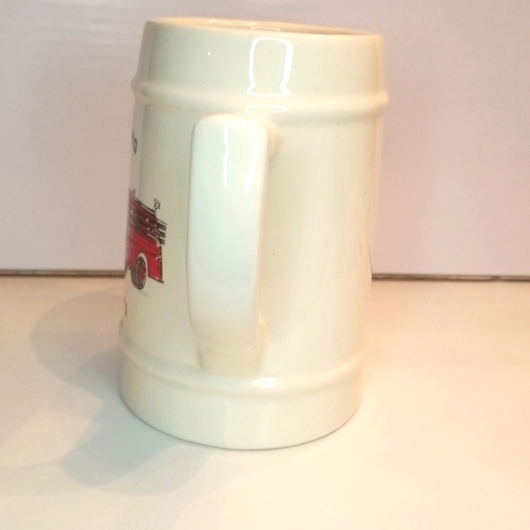 BEER Stein Firetruck Christmas Season Winter Reads Pennsburg 1977 Fire Co. #1 - Picture 4 of 13